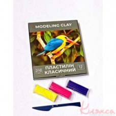 Пластилін 12 кольрів 216 гр  ArtBerry з Алое Віра, EK 41763